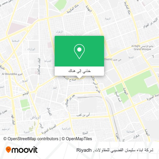 خريطة شركة ابناء سليمان القضيبي للمقاولات