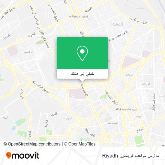 خريطة مدارس مواهب الرياض