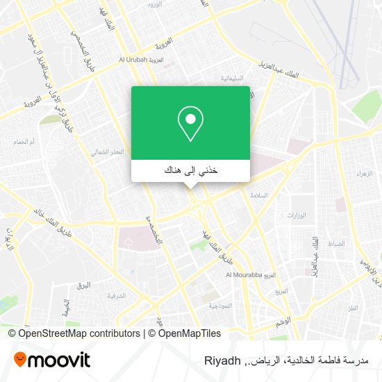 خريطة مدرسة فاطمة الخالدية، الرياض.