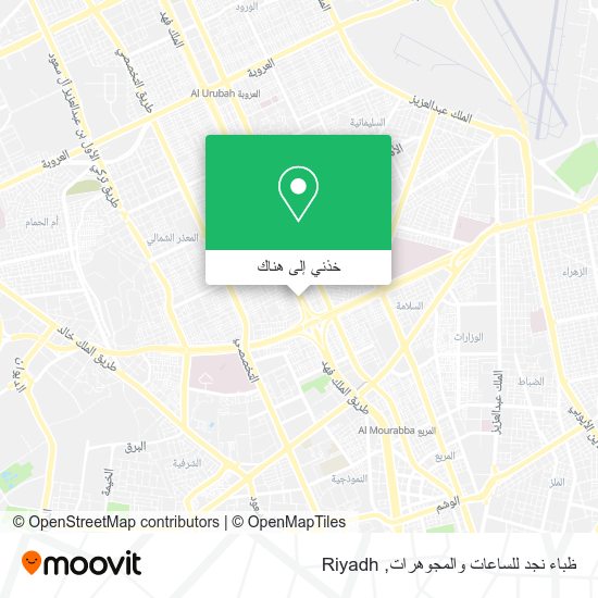 خريطة ظباء نجد للساعات والمجوهرات