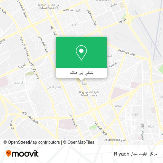 خريطة مركز ايليت سبا