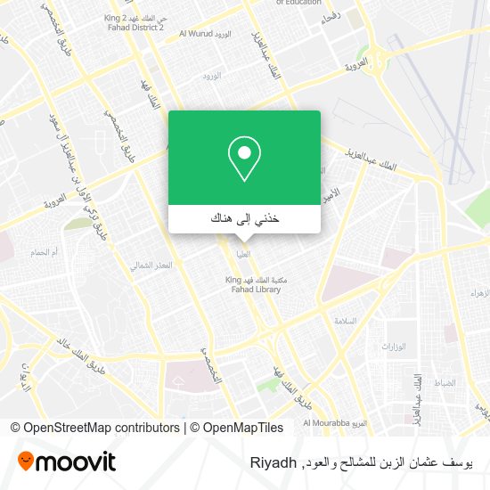 خريطة يوسف عثمان الزبن للمشالح والعود