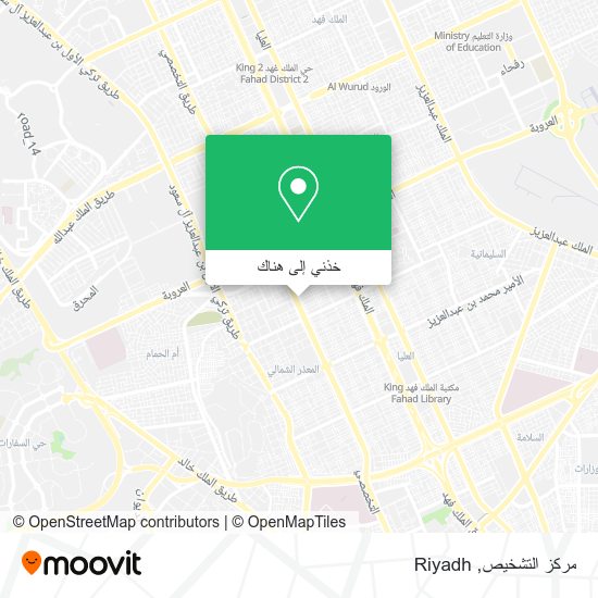خريطة مركز التشخيص