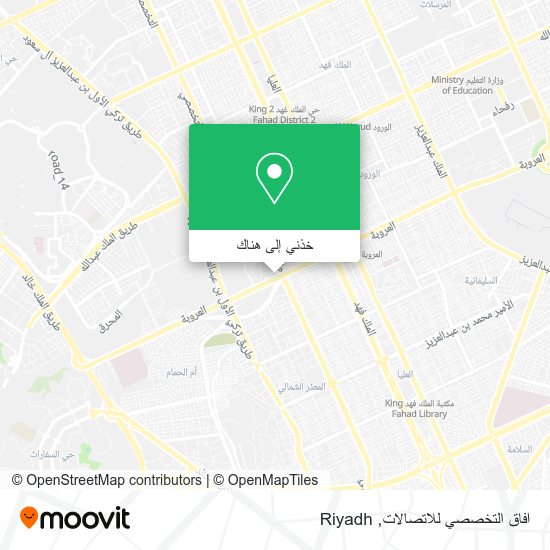 خريطة افاق التخصصي للاتصالات