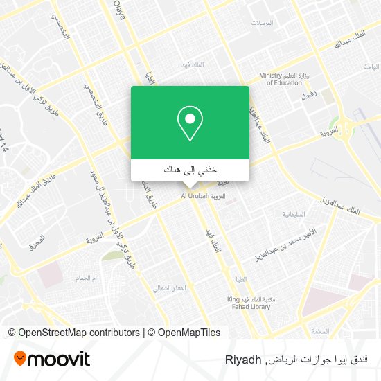 خريطة فندق إيوا جوازات الرياض