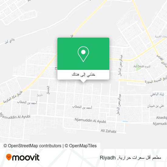 خريطة مطعم أقل سعرات حرارية