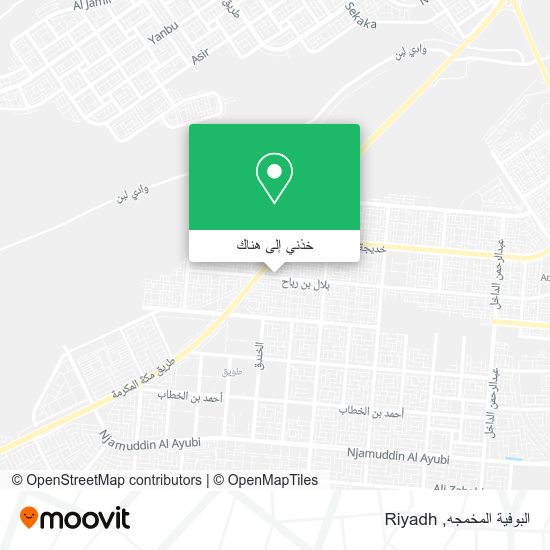 خريطة البوفية المخمجه