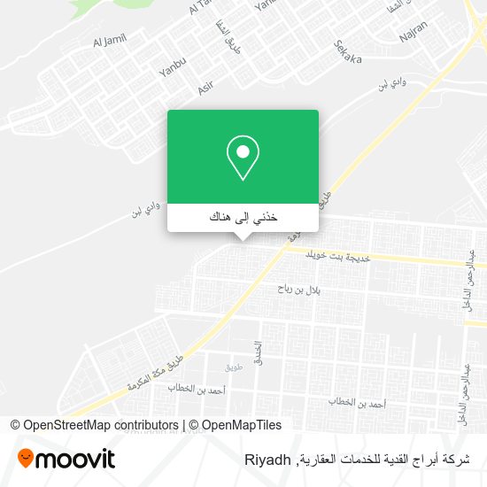 خريطة شركة أبراج القدية للخدمات العقارية