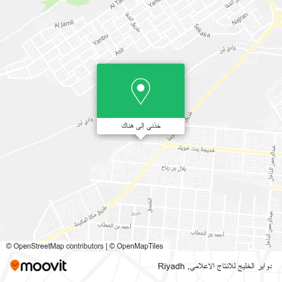 خريطة دواير الخليج للانتاج الاعلامي