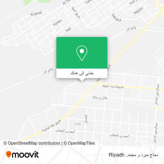 خريطة دجاج مبرد و مجمد