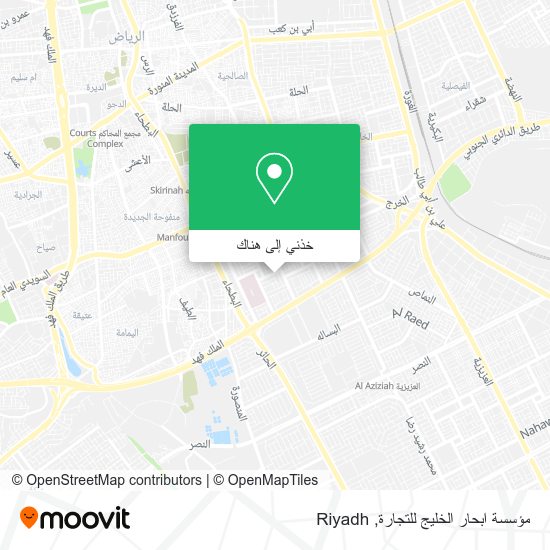 خريطة مؤسسة ابحار الخليج للتجارة