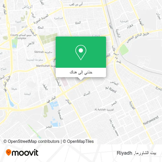 خريطة بيت الشاورما