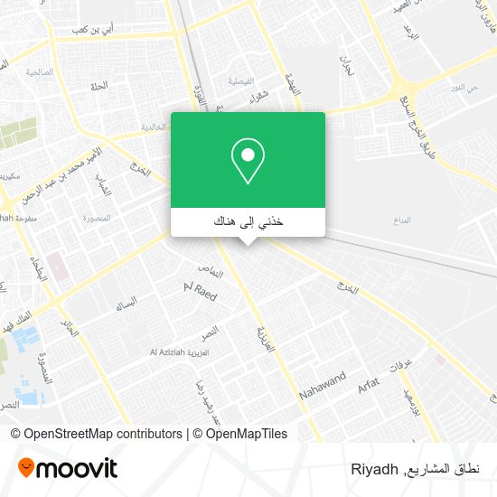 خريطة نطاق المشاريع