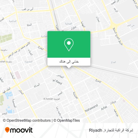 خريطة شركة الراكبة للتجارة