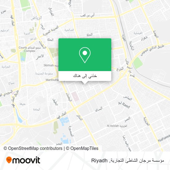 خريطة مؤسسة مرجان الشاطئ التجارية