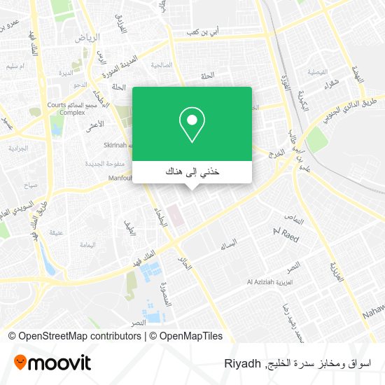 خريطة اسواق ومخابز سدرة الخليج