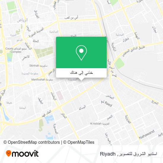 خريطة استديو الشروق للتصوير