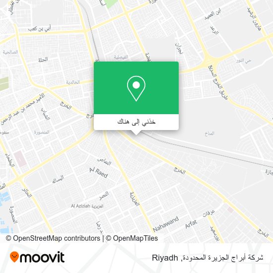 خريطة شركة أبراج الجزيرة المحدودة
