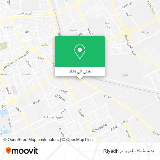 خريطة مؤسسة نافذه الجزيره