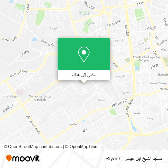 خريطة مسجد الشيخ ابن عيسى