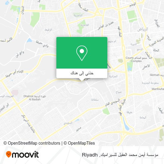 خريطة مؤسسة أيمن محمد العقيل للسيراميك
