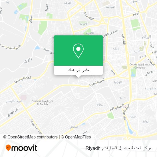 خريطة مركز الخدمة - غسيل السيارات