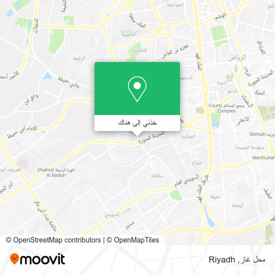 خريطة محل غاز