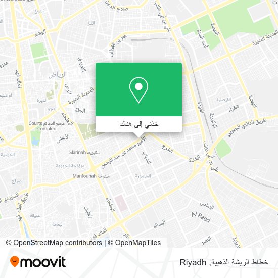 خريطة خطاط الريشة الذهبية