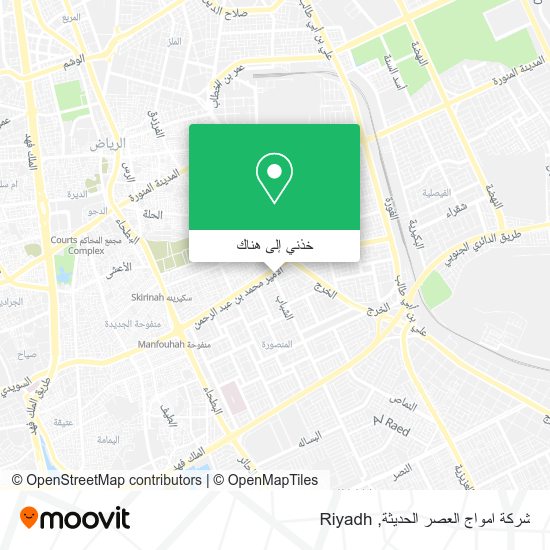خريطة شركة امواج العصر الحديثة