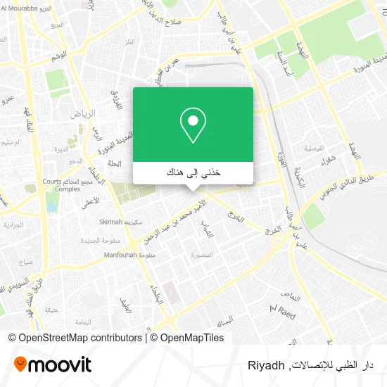 خريطة دار الظبي للإتصالات