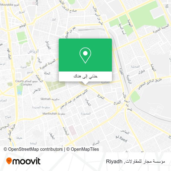 خريطة مؤسسة مجار للمقاولات