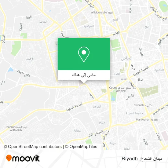 خريطة ميدان الشعاع