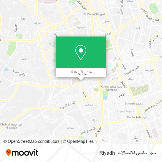 خريطة متجر سلطان للاتصالات
