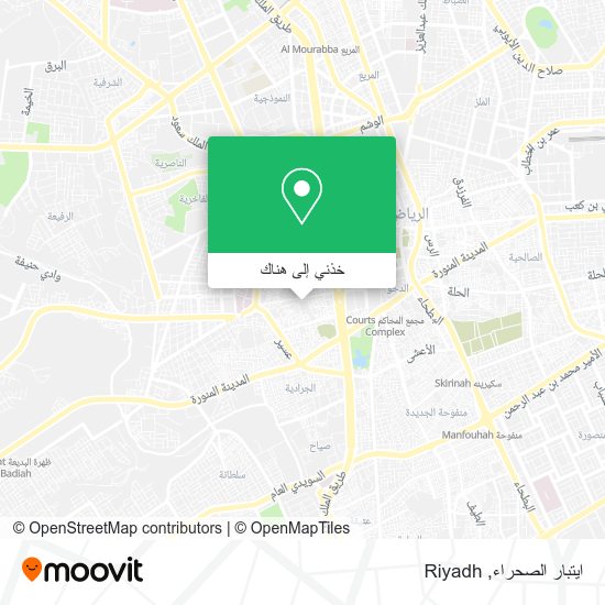 خريطة ايتبار الصحراء