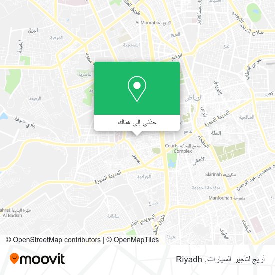 خريطة أريج لتأجير السيارات