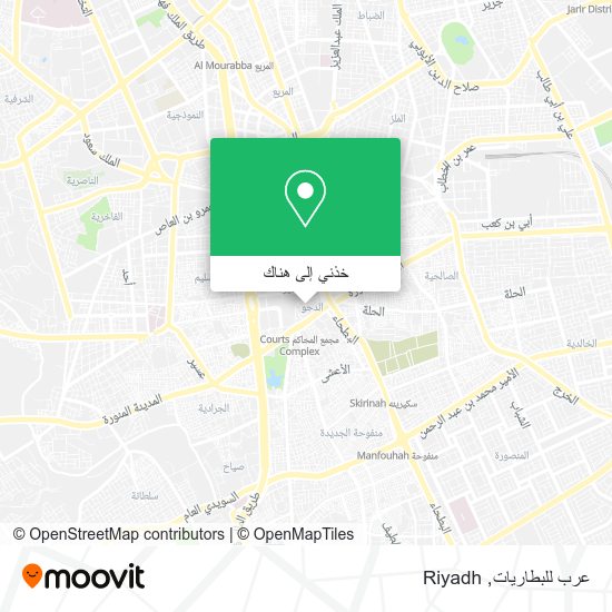 خريطة عرب للبطاريات