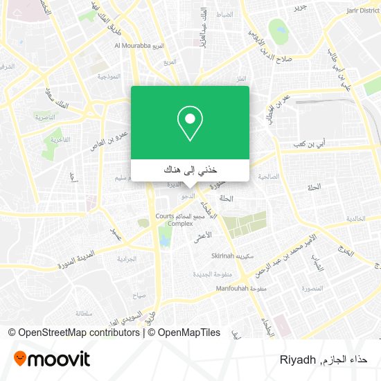 خريطة حذاء الجازم