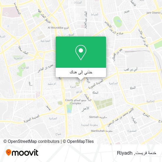 خريطة خدمة فريست