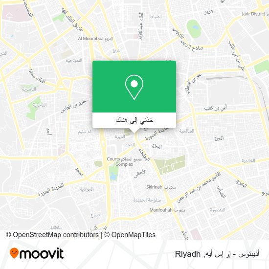 خريطة أديبتوس - إو إس أيه