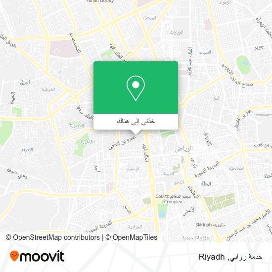 خريطة خدمة روابي
