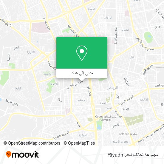 خريطة مجموعة تحالف نجد