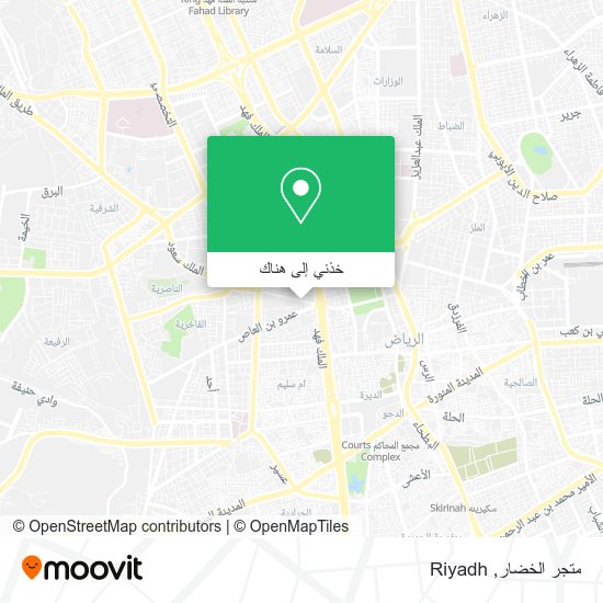 خريطة متجر الخضار