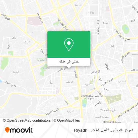 خريطة المركز النموذجى لتأهيل الطلاب