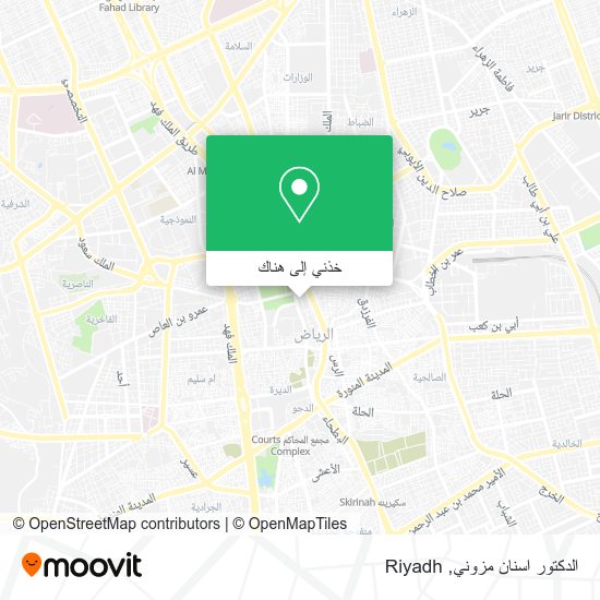 خريطة الدكتور اسنان مزوني