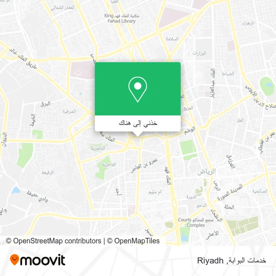 خريطة خدمات البوابة