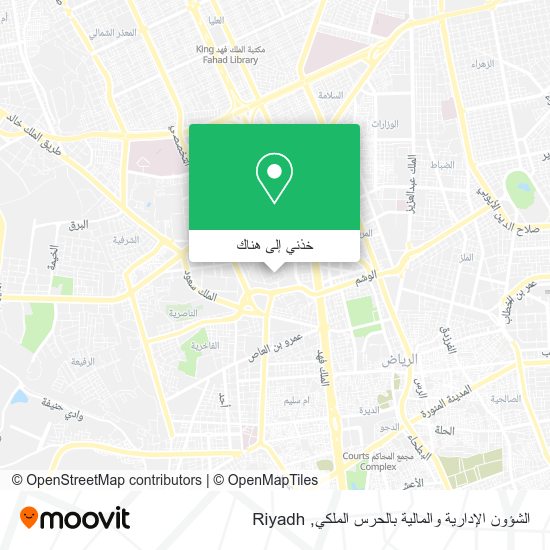 خريطة الشؤون الإدارية والمالية بالحرس الملكي