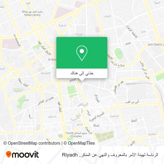 خريطة الرئاسة لهيئة الأمر بالمعروف والنهي عن المنكر