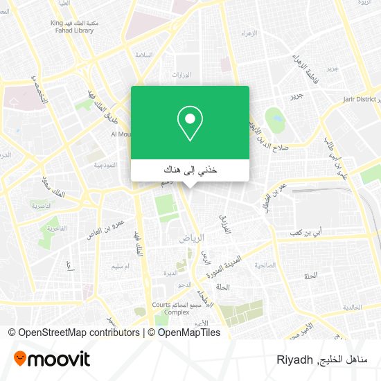 خريطة مناهل الخليج