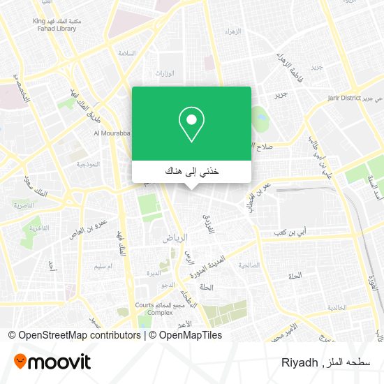 خريطة سطحه الملز
