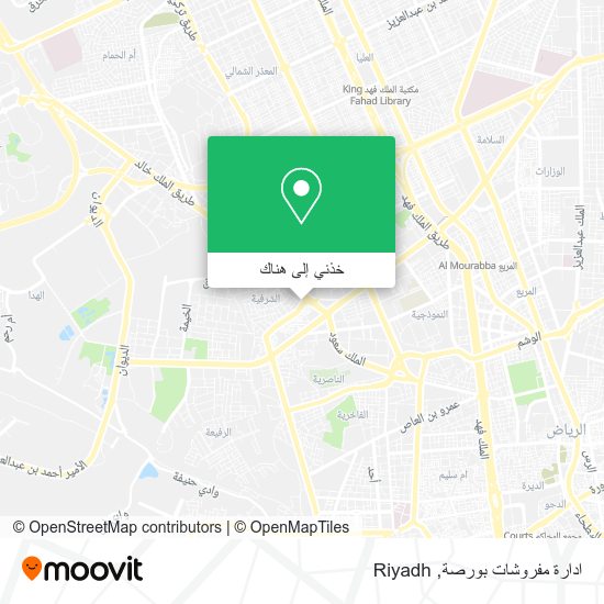 خريطة ادارة مفروشات بورصة